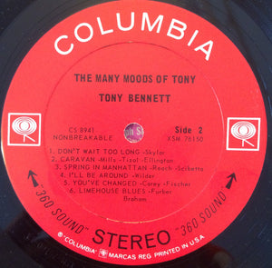 Tony Bennett : The Many Moods Of Tony (LP, Album)