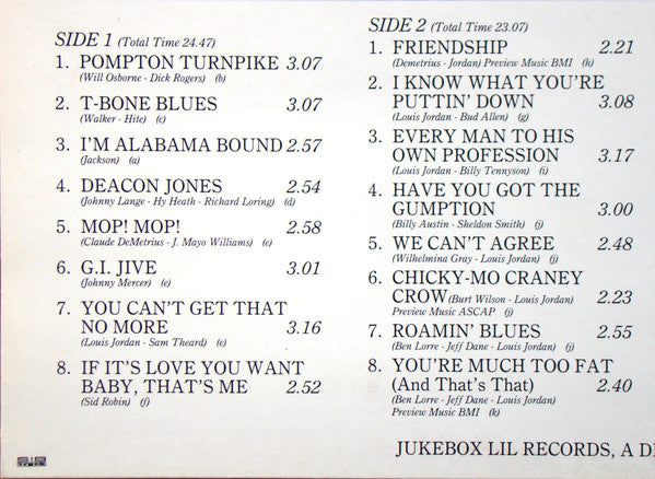 Buy Louis Jordan : Jivin' With Jordan (4xCD, Comp, Box) Online for a great  price – Record Town TX