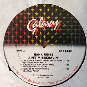 Hank Jones : Ain't Misbehavin' (LP, Album)