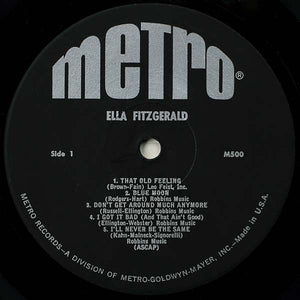 Ella Fitzgerald : Ella Fitzgerald (LP, Comp, Mono, MGM)