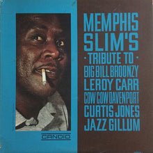 Charger l&#39;image dans la galerie, Memphis Slim : Memphis Slim&#39;s Tribute To Big Bill Broonzy, Leroy Carr, Cow Cow Davenport, Curtis Jones, Jazz Gillum (LP, Album, Mono)

