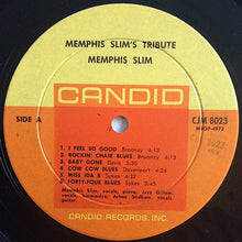 Charger l&#39;image dans la galerie, Memphis Slim : Memphis Slim&#39;s Tribute To Big Bill Broonzy, Leroy Carr, Cow Cow Davenport, Curtis Jones, Jazz Gillum (LP, Album, Mono)
