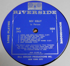 Bev Kelly : Bev Kelly In Person (LP, Album, Mono)