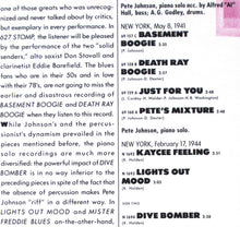 Laden Sie das Bild in den Galerie-Viewer, Pete Johnson : Boogie Woogie Mood 1940-1944 (LP, Comp)
