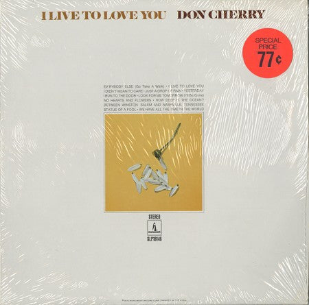 Don Cherry (2) : I Live To Love You (LP)