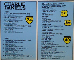 Charlie Daniels : Charlie Daniels (LP, Album, RE)