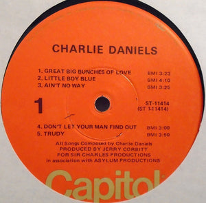 Charlie Daniels : Charlie Daniels (LP, Album, RE)