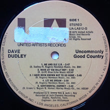 Laden Sie das Bild in den Galerie-Viewer, Dave Dudley : Uncommonly Good Country (LP, Album)
