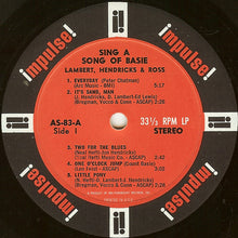 Charger l&#39;image dans la galerie, Lambert, Hendricks &amp; Ross : Sing A Song Of Basie (LP, Album, RE, Gat)
