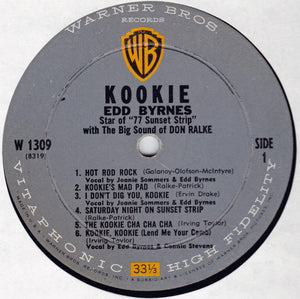 Edd "Kookie" Byrnes : Kookie Star Of "77 Sunset Strip" (LP, Album, Mono)