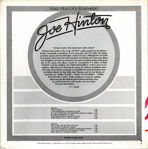 Joe Hinton (2) : Duke-Peacock Remembers Joe Hinton (LP, Album, Comp)