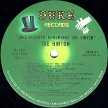 Load image into Gallery viewer, Joe Hinton (2) : Duke-Peacock Remembers Joe Hinton (LP, Album, Comp)
