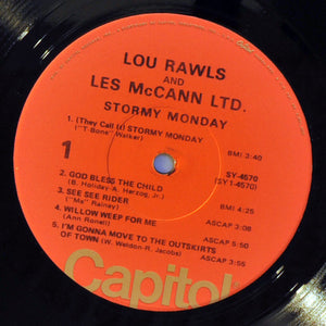 Lou Rawls And Les McCann Ltd. : Stormy Monday (LP, Album, RE)