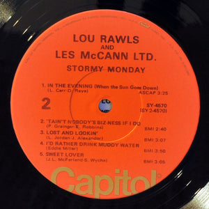 Lou Rawls And Les McCann Ltd. : Stormy Monday (LP, Album, RE)