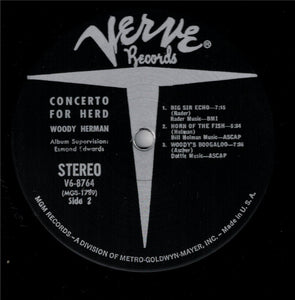 Woody Herman And The Thundering Herd : Concerto For Herd (LP, Album)