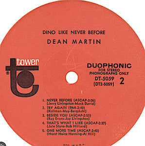 Dean Martin : Dino - Like Never Before (LP, Comp)