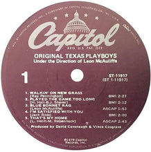 Laden Sie das Bild in den Galerie-Viewer, Original Texas Playboys Under The Direction Of Leon McAuliffe* : Original Texas Playboys (LP)
