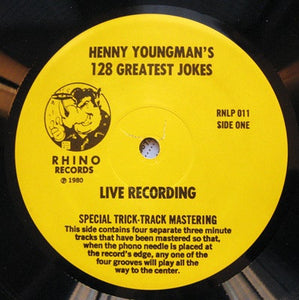 Henny Youngman : Henny Youngman's 128 Greatest Jokes (Recorded Live) (LP)