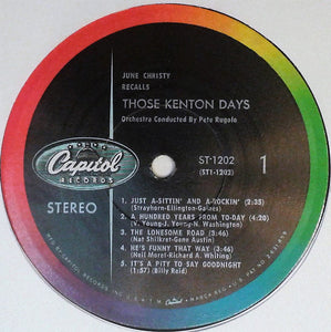 June Christy : June Christy Recalls Those Kenton Days (LP, Album)