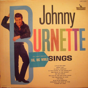 Johnny Burnette : Sings (LP, Album, Mono)
