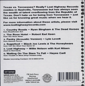 Various : T For Texas T From Tennessee (CD, Comp)