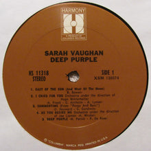 Charger l&#39;image dans la galerie, Sarah Vaughan : Deep Purple (LP, Comp)
