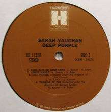 Laden Sie das Bild in den Galerie-Viewer, Sarah Vaughan : Deep Purple (LP, Comp)
