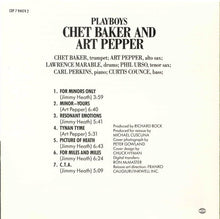 Charger l&#39;image dans la galerie, Chet Baker &amp; Art Pepper : Playboys (CD, Album, RE)
