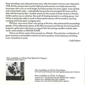 Chet Baker & Art Pepper : Playboys (CD, Album, RE)