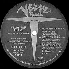 Load image into Gallery viewer, Wes Montgomery : Willow Weep For Me (LP, Album, Club)
