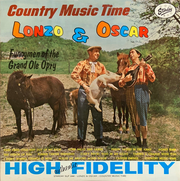 Lonzo & Oscar : Country Music Time (LP, Album, Mono)