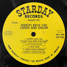 Load image into Gallery viewer, Lonzo &amp; Oscar : Country Music Time (LP, Album, Mono)

