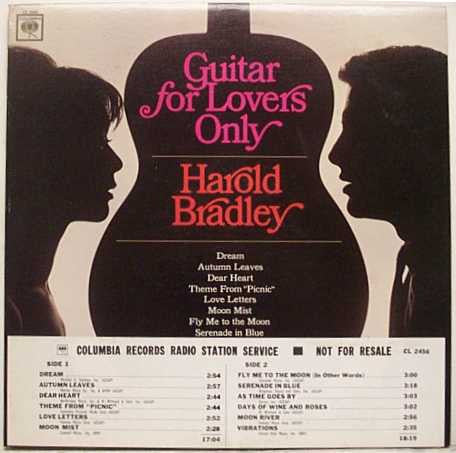 Harold Bradley : Guitar For Lovers Only (LP, Album, Promo)