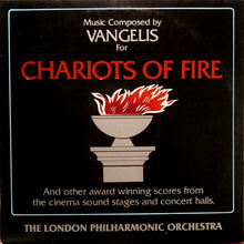 Laden Sie das Bild in den Galerie-Viewer, Vangelis, London Philharmonic Orchestra* : Chariots Of Fire And Other Award Winning Scores From The Cinema Sound Stages And Concert Halls (LP, Comp)
