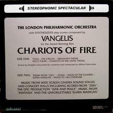 Laden Sie das Bild in den Galerie-Viewer, Vangelis, London Philharmonic Orchestra* : Chariots Of Fire And Other Award Winning Scores From The Cinema Sound Stages And Concert Halls (LP, Comp)
