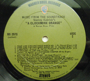 Various : Stanley Kubrick's A Clockwork Orange (Music From The Soundtrack) (LP, Album)