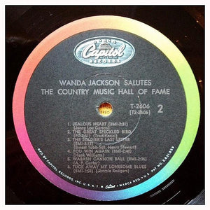 Wanda Jackson : Wanda Jackson Salutes The Country Music Hall Of Fame (LP, Album, Mono, Scr)
