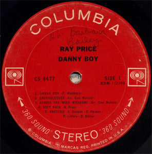 Ray Price : Danny Boy (LP, Pit)