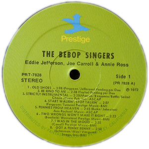 Eddie Jefferson, Joe Carroll & Annie Ross : The Bebop Singers (LP, RM)