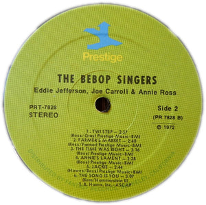 Eddie Jefferson, Joe Carroll & Annie Ross : The Bebop Singers (LP, RM)