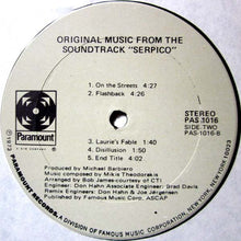 Load image into Gallery viewer, Mikis Theodorakis : Serpico (Original Music From The Soundtrack) (LP)

