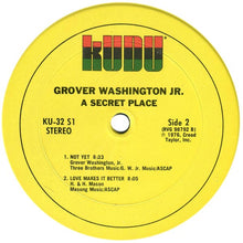 Load image into Gallery viewer, Grover Washington, Jr. : A Secret Place (LP, Album)
