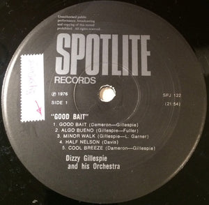 Dizzy Gillespie And His Orchestra : Good Bait (LP, RE)