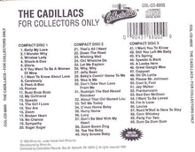 Laden Sie das Bild in den Galerie-Viewer, The Cadillacs : For Collectors Only (3xCD, Comp)
