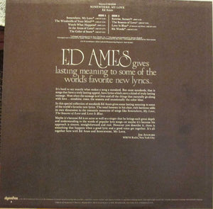 Ed Ames : Somewhere, My Love (LP, Album, Dyn)