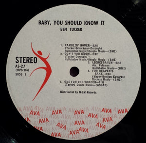 Ben Tucker And His Quintet : Baby, You Should Know It (LP, Album)
