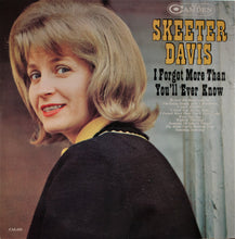 Load image into Gallery viewer, Skeeter Davis : I Forgot More Than You&#39;ll Ever Know (LP, Album, Comp, Mono)
