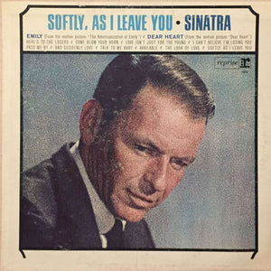 Sinatra* : Softly, As I Leave You (LP, Album, Mono, Pit)