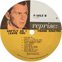 Laden Sie das Bild in den Galerie-Viewer, Sinatra* : Softly, As I Leave You (LP, Album, Mono, Pit)
