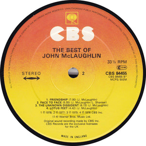 John McLaughlin : The Best Of (LP, Comp)